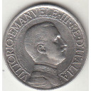1910 1 Lira Quadriga Veloce Circolata Vittorio Emanuele III